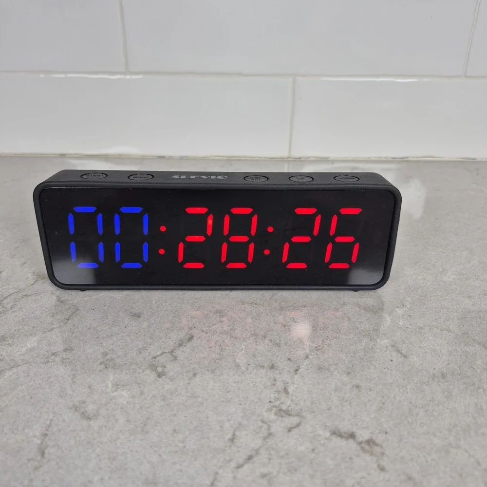 SLEVIO Portable‎ Gym Timer, Fitness Timer Clock with Built-in Powerful Magnet